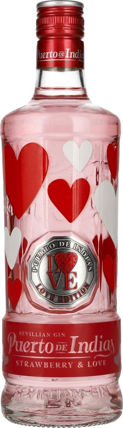 Puerto de Indias STRAWBERRY & LOVE Valentines Edition Gin 37,5% Vol. 0,7l