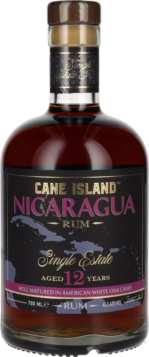 Cane Island NICARAGUA 12 Years Old Single Estate Rum 43% Vol. 0,7l