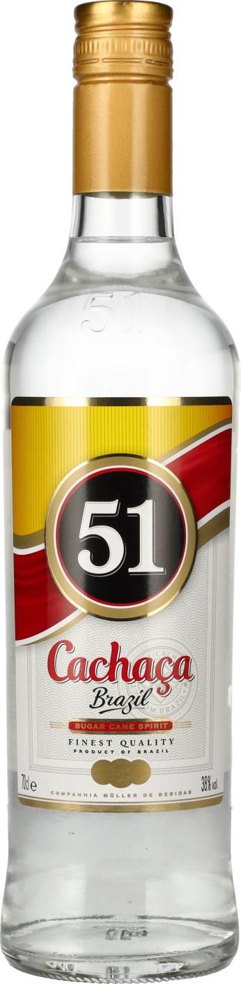 Cachaça 51 Brazil Sugar Cane Spirit 38% Vol. 0,7l