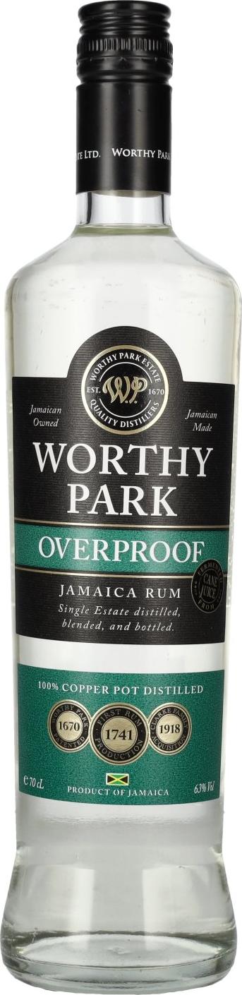 Worthy Park Rum-Bar Worthy Park Estate Premium White Overproof Rum 63% Vol. 0,7l
