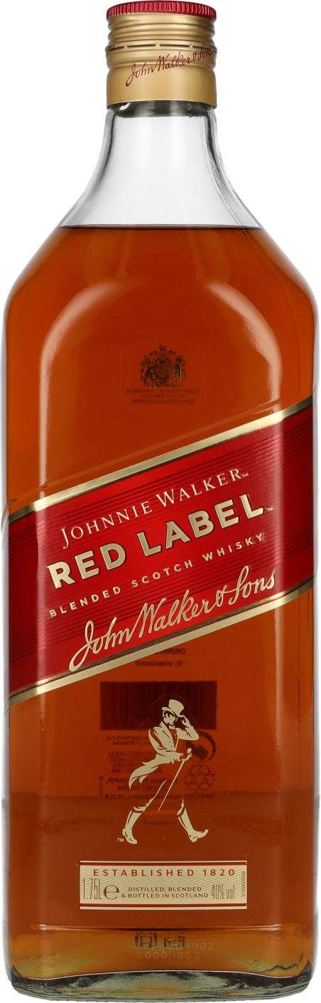 Johnnie Walker Red Label Blended Scotch Whisky 40% Vol. 1,75l