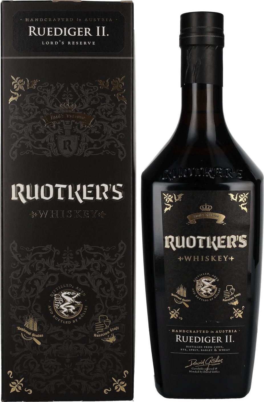 Ruotker's RUEDIGER II. Whiskey 43,3% Vol. 0,7l in Giftbox