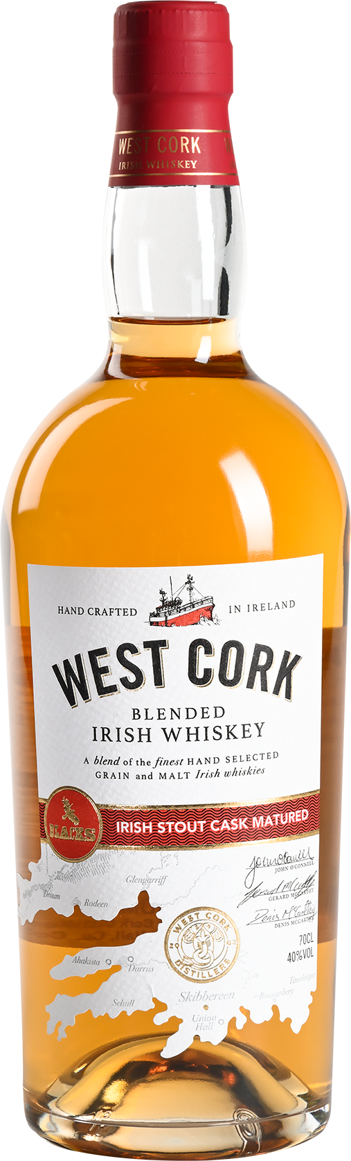 West Cork Blended Irish Whiskey IRISH STOUT CASK FINISH 40% Vol. 0,7l