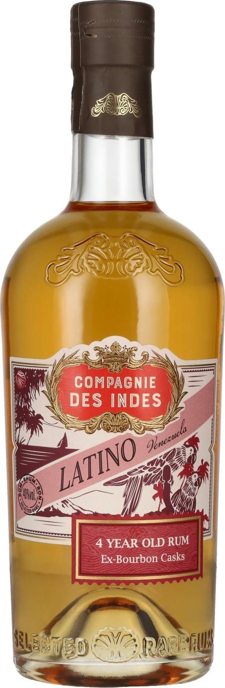 Compagnie des Indes LATINO VENEZUELA 4 Years Old Rum Ex-Bourbon Casks 40% Vol. 0,7l