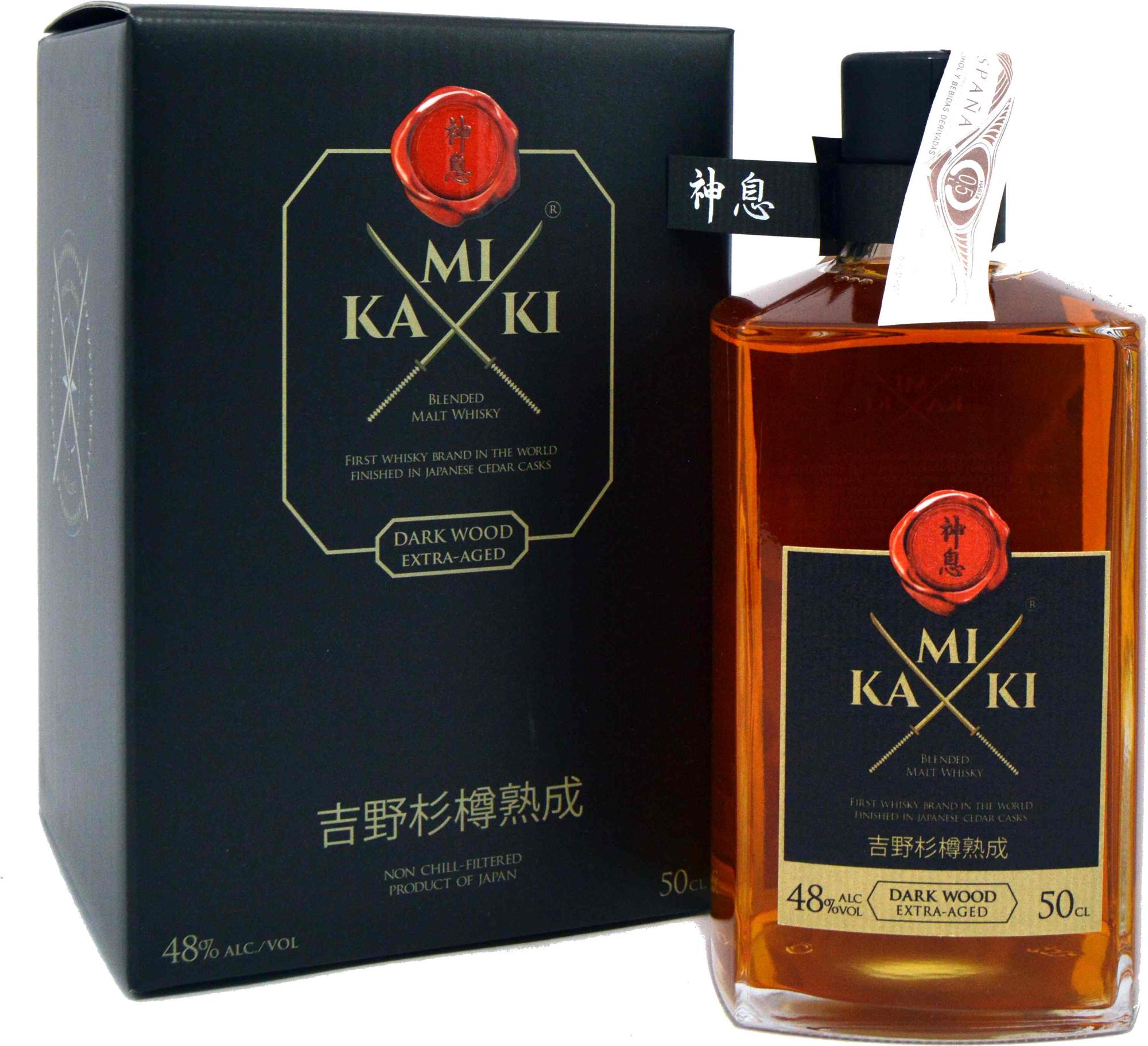KAMIKI Dark Wood Extra-Aged Blended Malt Whisky 48% Vol. 0,5l in Giftbox