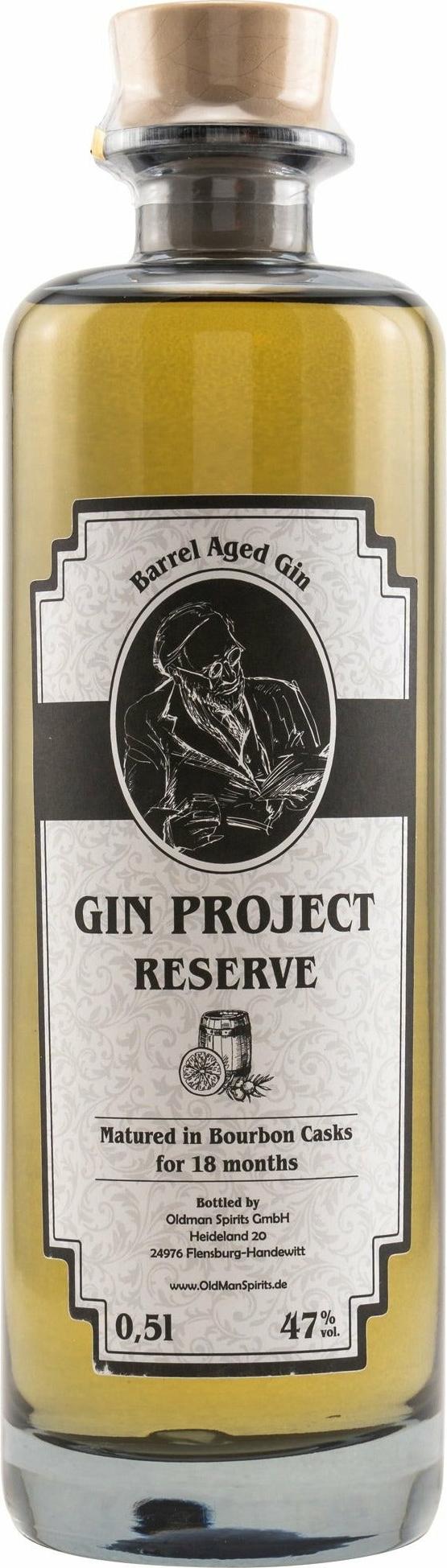 Old Man GIN PROJECT RESERVE Barrel Aged Gin 47% Vol. 0,5l
