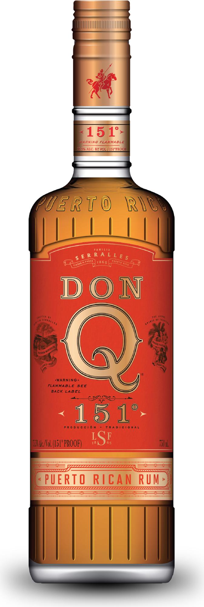 Don Q 151° Overproof Rum 75.5% Vol. 0.7l