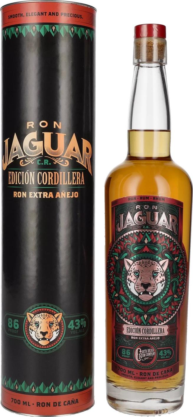 Ron Jaguar EDICIÓN CORDILLERA Ron Extra Añejo 43% Vol. 0,7l in Giftbox