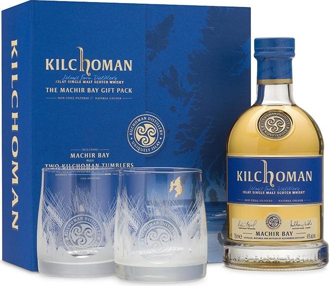 Kilchoman MACHIR BAY GIFT PACK 46% Vol. 0,7l in Giftbox with 2 glasses