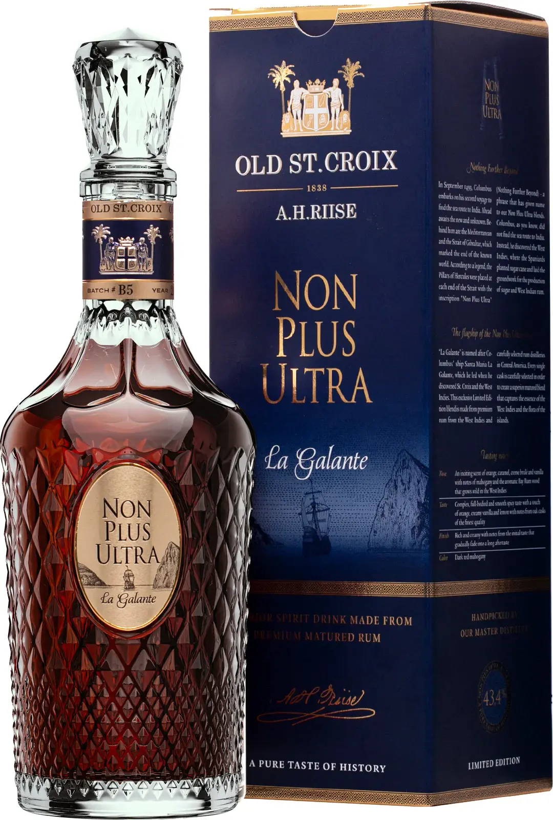 A.H. Riise / Old St. Croix NON PLUS ULTRA La Galante 43,4% Vol. 0,7l