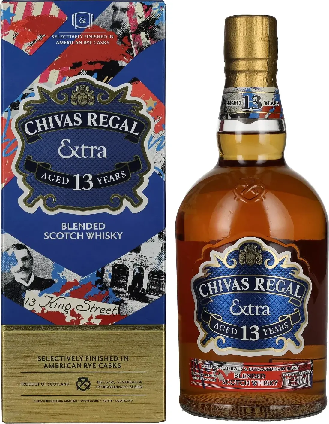 Chivas Regal EXTRA 13 AMERICAN RYE CASKS Finish 40% Vol. 0,7l in Giftbox