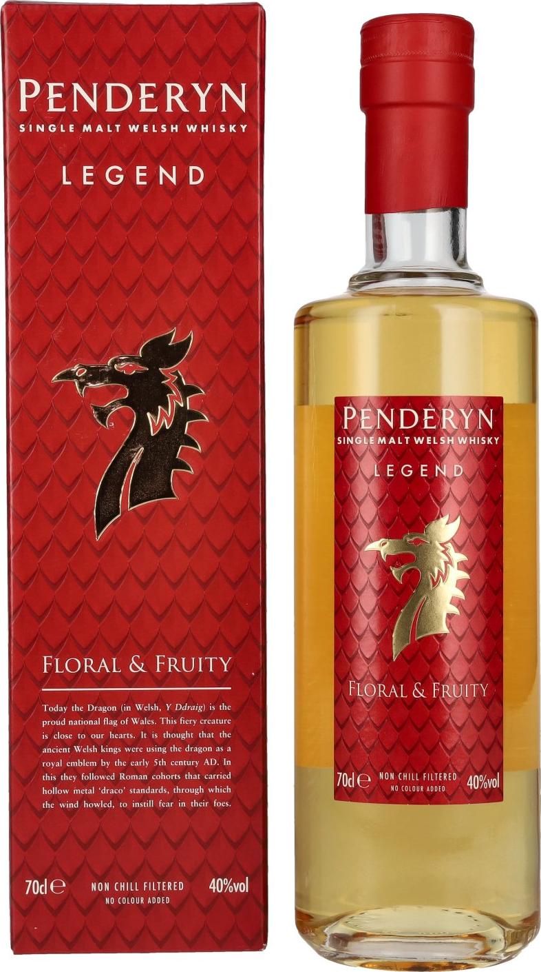 Penderyn LEGEND Single Malt Welsh Whiskey 40% Vol. 0,7l in Giftbox