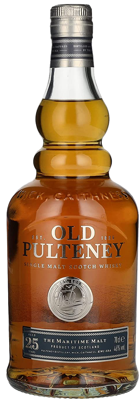 Old Pulteney 25 Years Old Single Malt Scotch Whisky 46% Vol. 0,7l in Giftbox