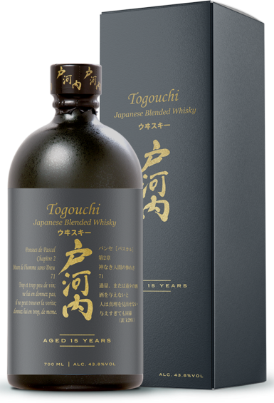 Togouchi 15 Years Old Japanese Blended Whisky 43,8% Vol. 0,7l in Giftbox
