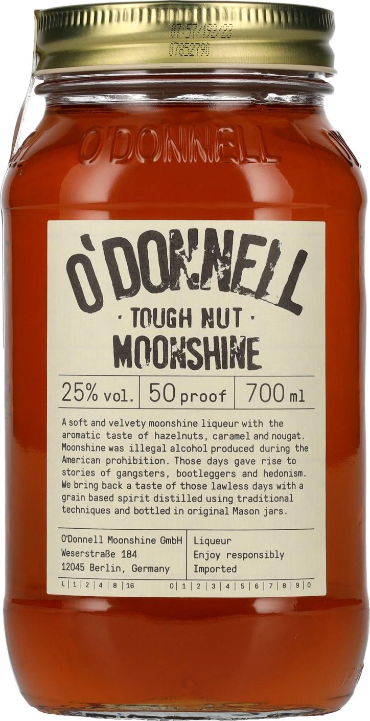 O'Donnell TOUGH NUT Moonshine 25% Vol. 0,7l