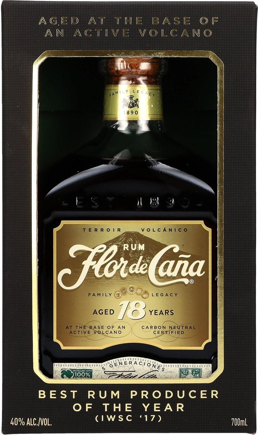 Flor de Caña 18 Years Old Family Legacy 40% Vol. 0,7l in Giftbox