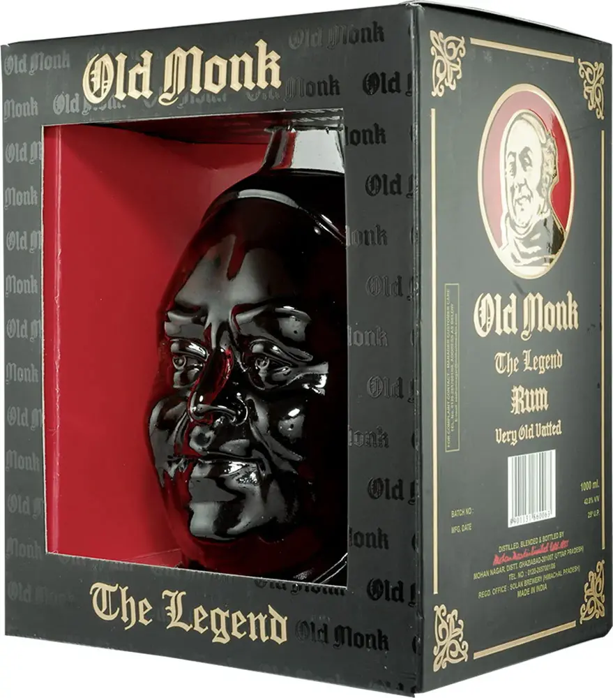Old Monk The Legend Rum 42,8% Vol. 1l in Giftbox