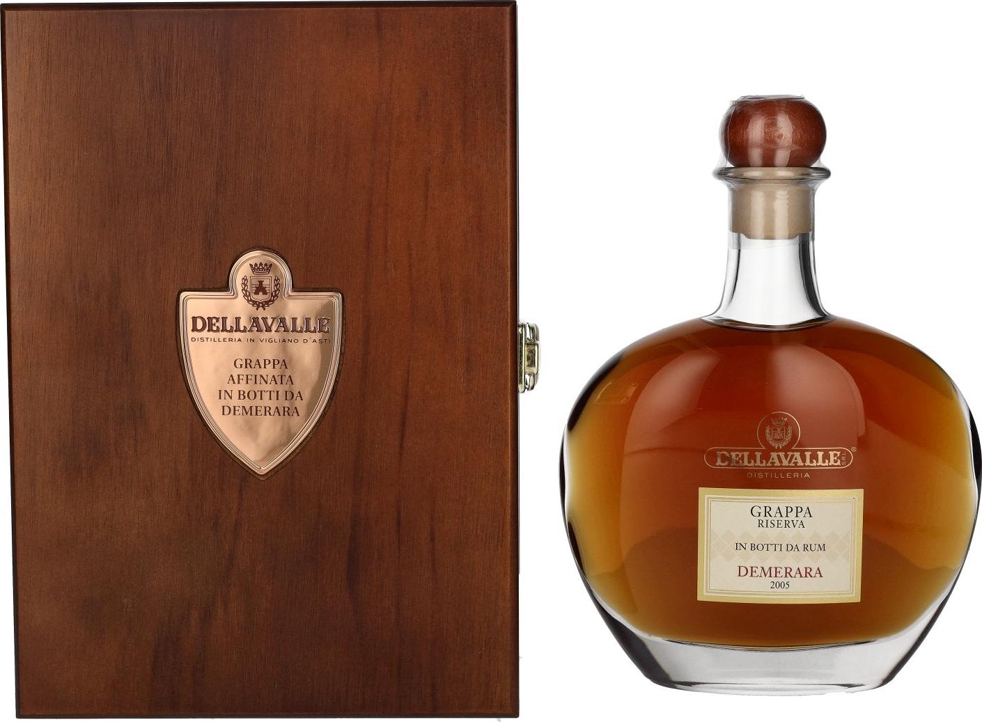 Dellavalle Grappa Affinata in Botti da RUM 42% Vol. 0,7l