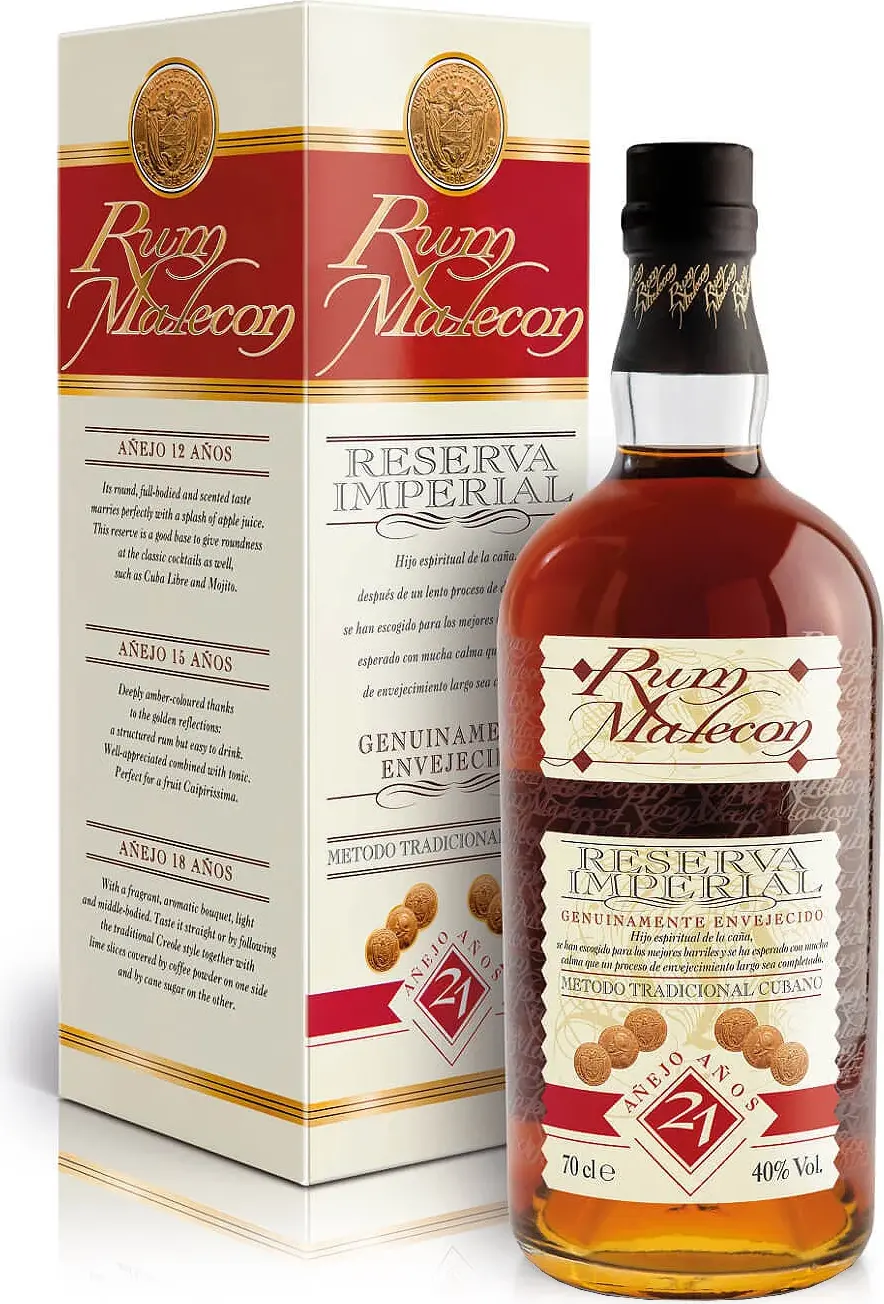Rum Malecon 21 Years Reserva Imperial 40% Vol. 0,7l in Giftbox