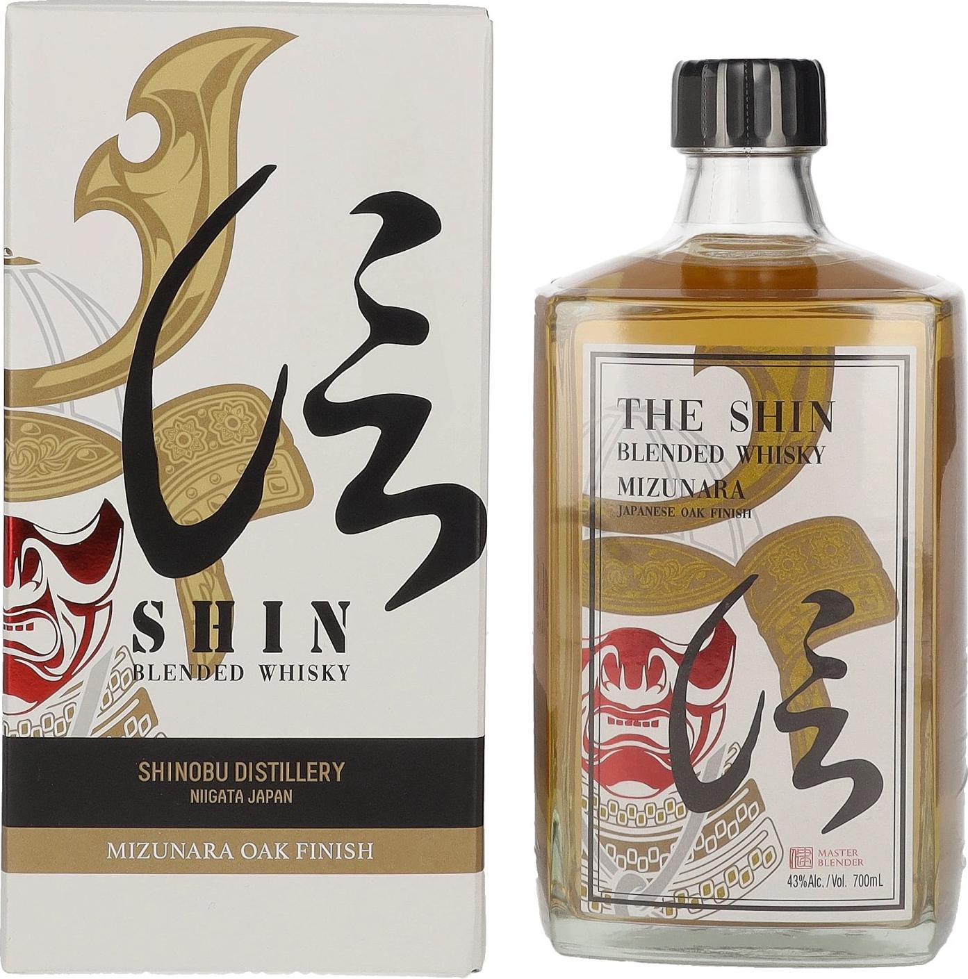 The Shinobu The Shin Blended Whisky MIZUNARA Japanese Oak Finish 43% Vol. 0,7l in Giftbox