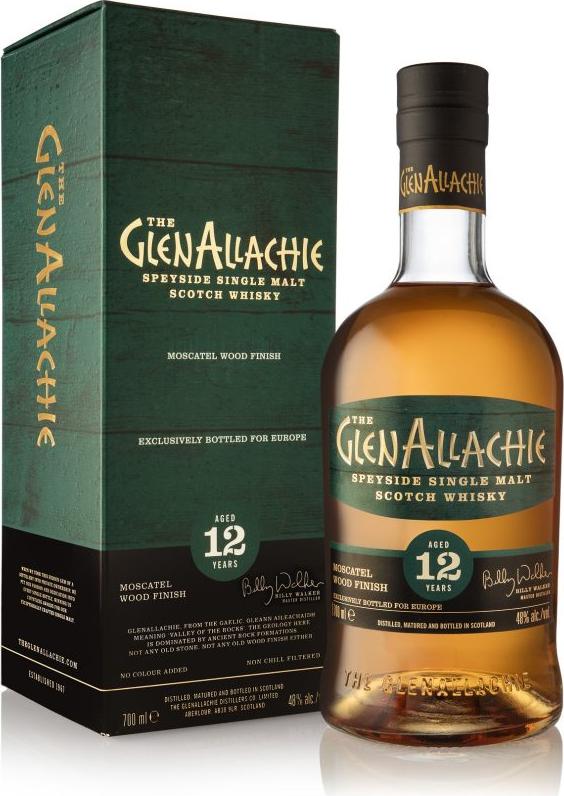 The GlenAllachie EUROPE EXCLUSIVE 12 Year Old MOSCATEL WOOD FINISH 48% Vol. 0,7l in Giftbox