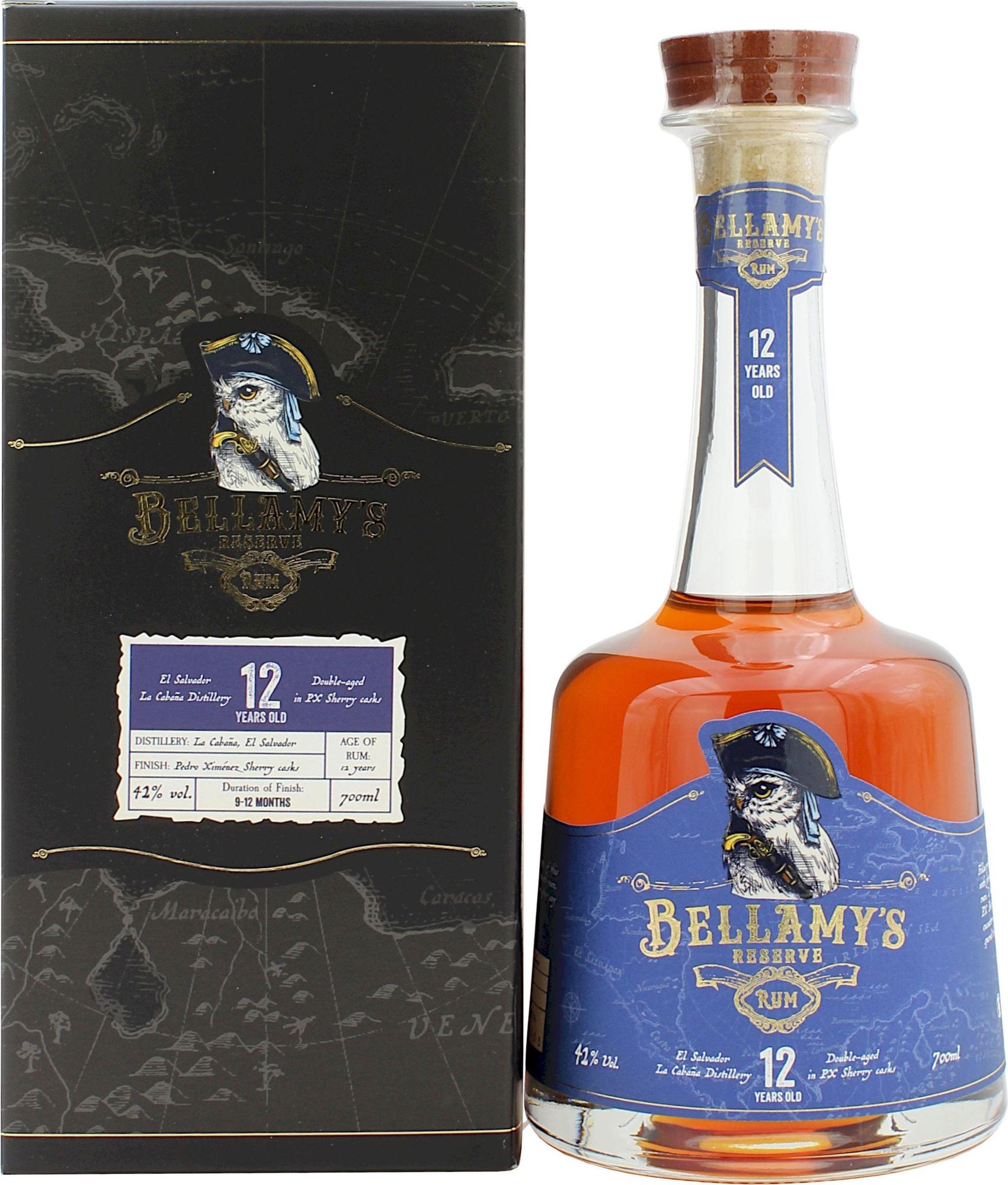 Bellamy's 12 Years Old Reserve Rum 42% Vol. 0,7l in Giftbox