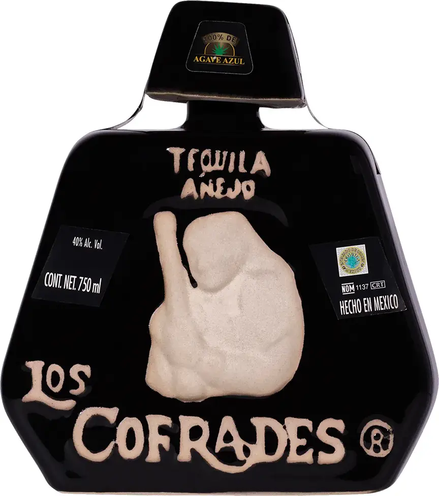 Los Cofrades Tequila Añejo Ceramic bottle 38% Vol. 0,7l
