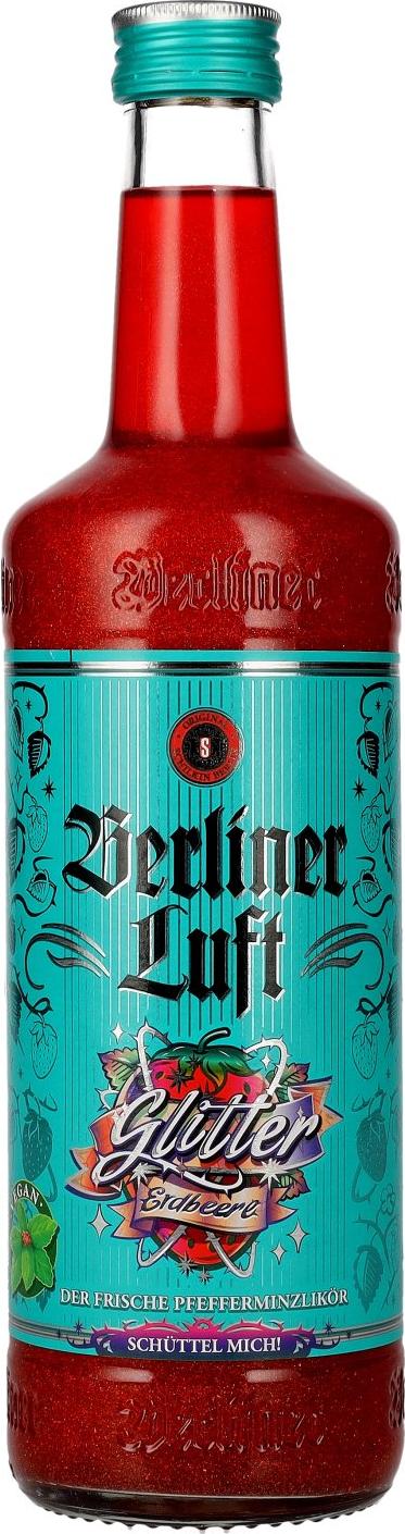 Berliner Luft GLITTER ERDBEERE Fresh Peppermint Liqueur 18% Vol. 0,7l