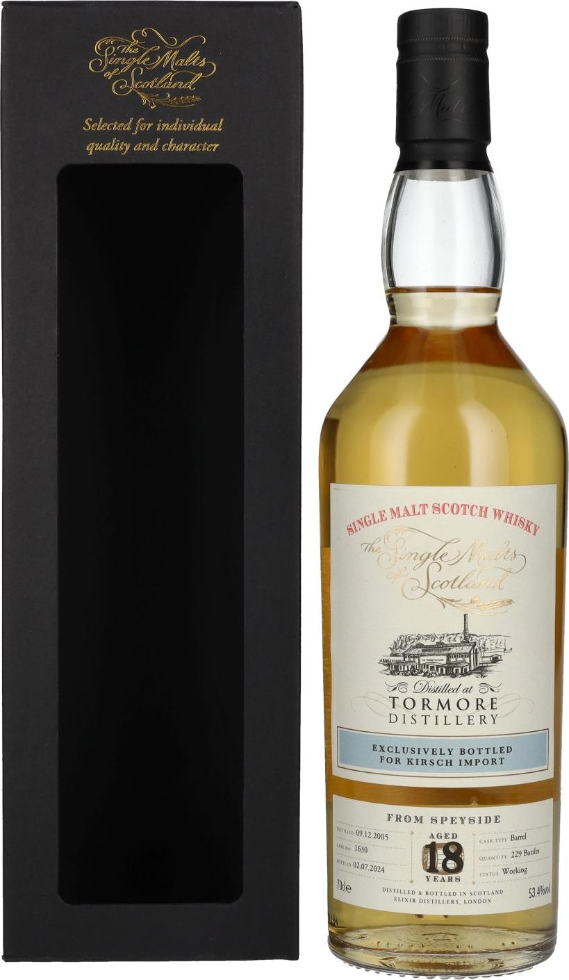 Tormore 18 Years Old KIRSCH IMPORT Speyside Single Malt 2005 53,4% Vol. 0,7l in Giftbox