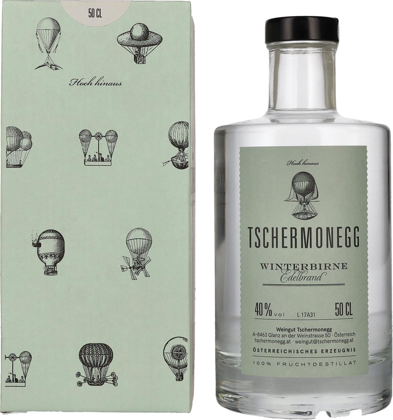 Tschermonegg Winterbirne Edelbrand 40% Vol. 0,5l in Giftbox