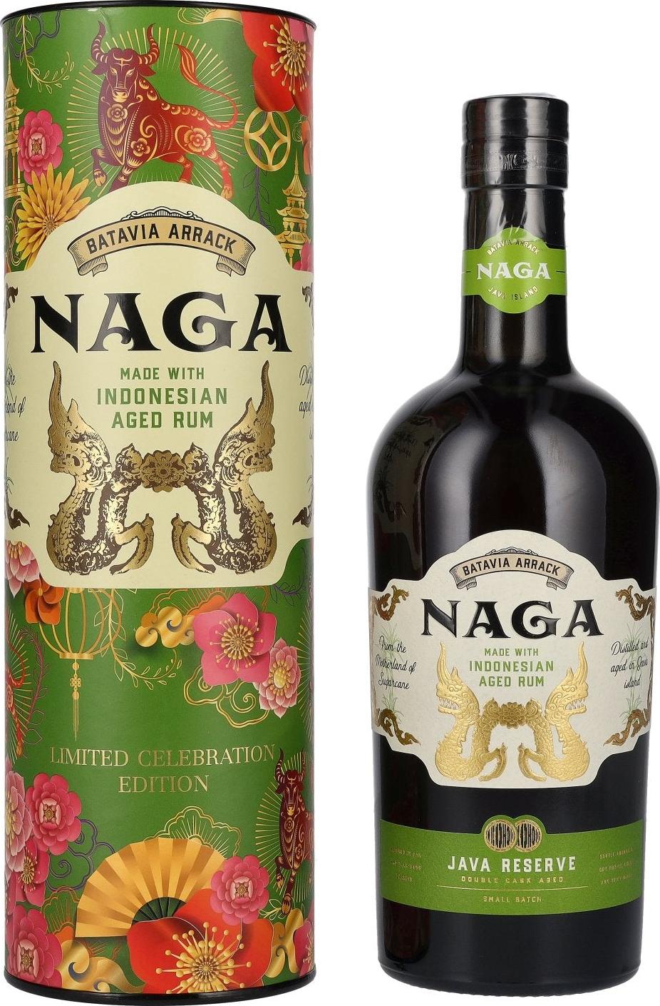 Naga JAVA RESERVE Double Cask Aged Limited Celebration Edition 40% Vol. 0,7l in Giftbox