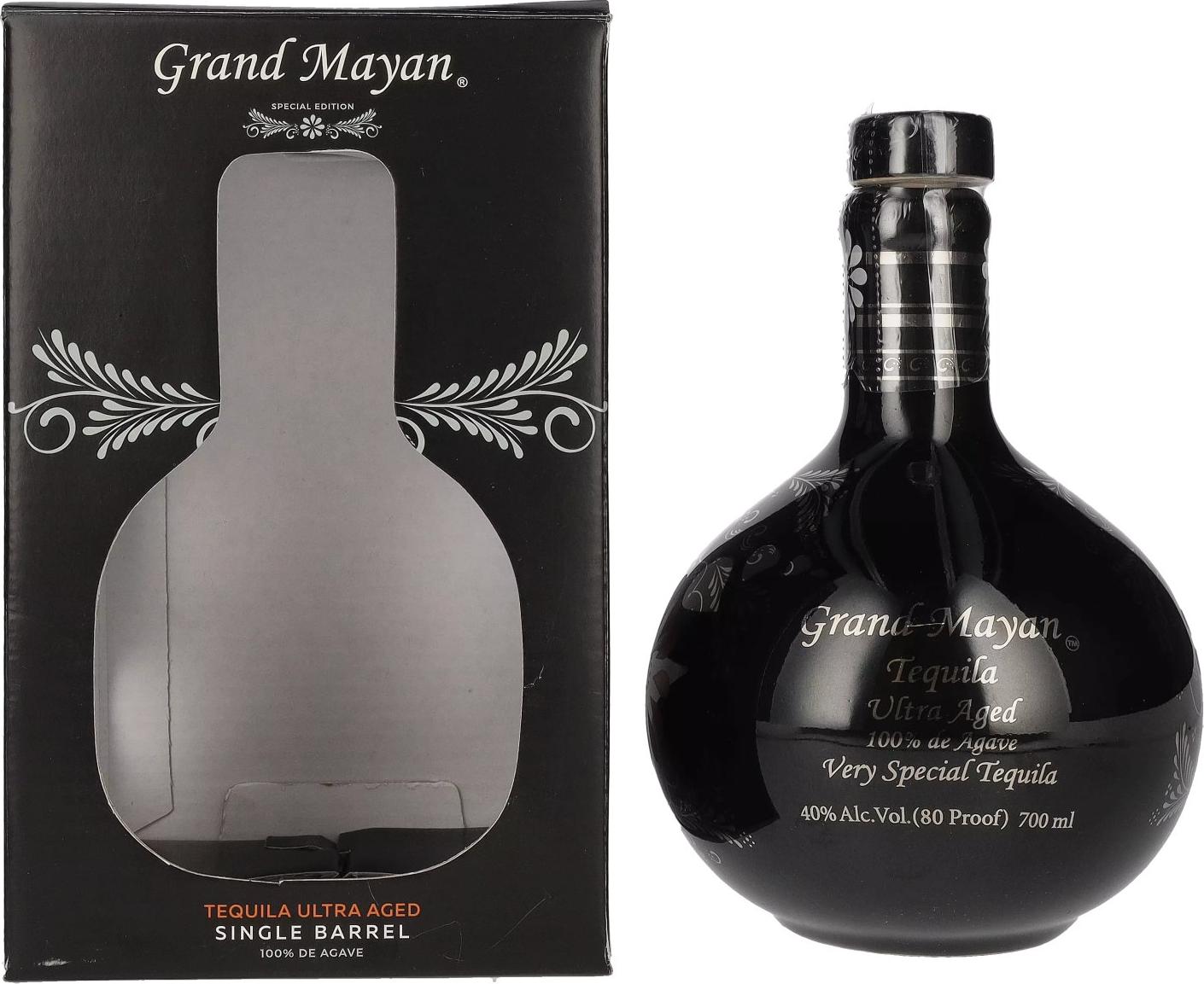 Grand Mayan ULTRA AGED Single Barrel Tequila 40% Vol. 0,7l in Giftbox