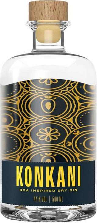 Konkani Goa Inspired Dry Gin 44% Vol. 0,5l