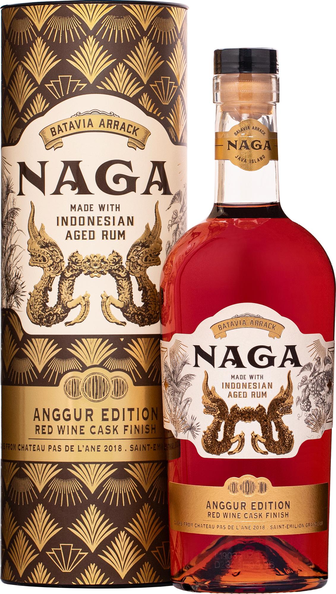 Naga Red Wine Cask Finish ANGGUR EDITION 40% Vol. 0,7l in Giftbox