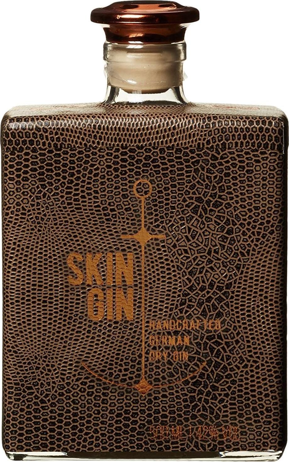 Skin Gin Handcrafted German Dry Gin Reptile Brown Skin 42% Vol. 0,5l