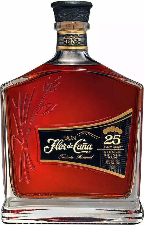 Flor de Caña 25 Year Old Rum 40% Vol. 0,7l in Giftbox