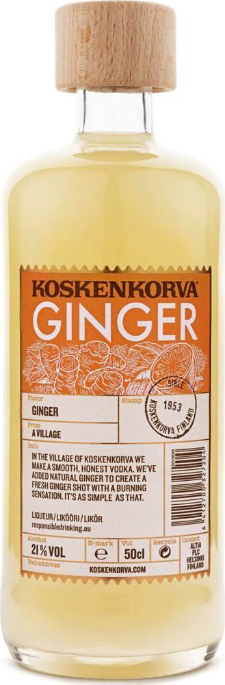 Koskenkorva GINGER Flavoured Liqueur 21% Vol. 0,5l