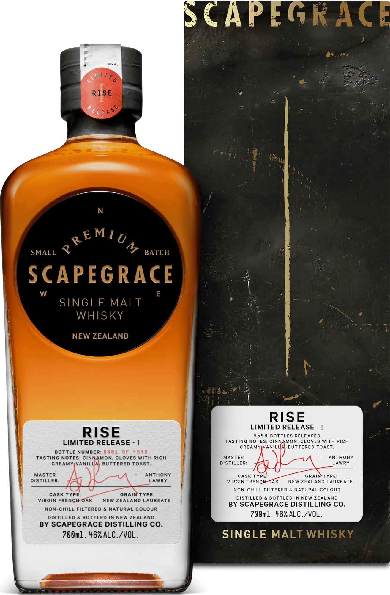 Scapegrace RISE Limited Release I 46% Vol. 0,7l