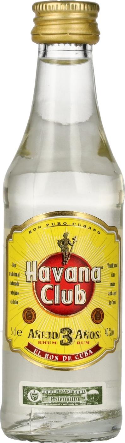Havana Club ORIGINAL 3 YO Rum 40% Vol. 0,05l (Mini)