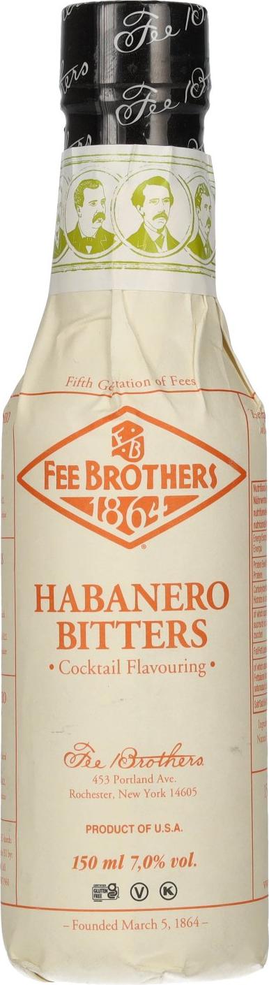 Fee Brothers Habanero Bitters 7% Vol. 0,15l