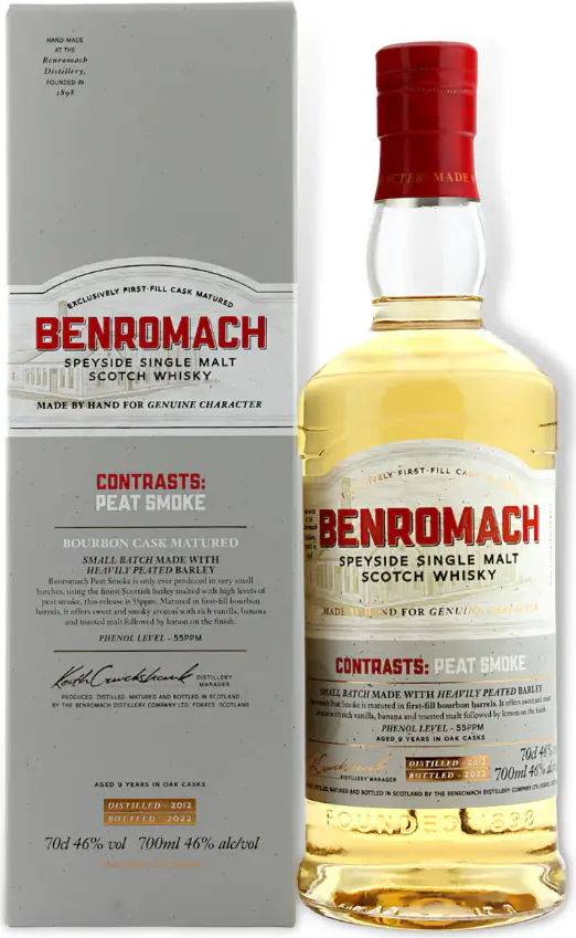 Benromach CONTRASTS: PEAT SMOKE 2012 46% Vol. 0,7l in Giftbox