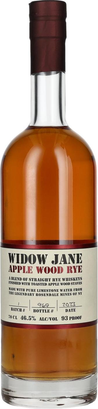 Widow Jane Rye Apple Wood Aged 46,5% Vol. 0,7l