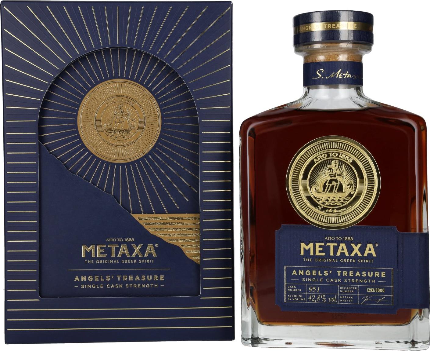 Metaxa Angels' Treasure Single Cask Strength 42,8% Vol. 0,7l in Giftbox