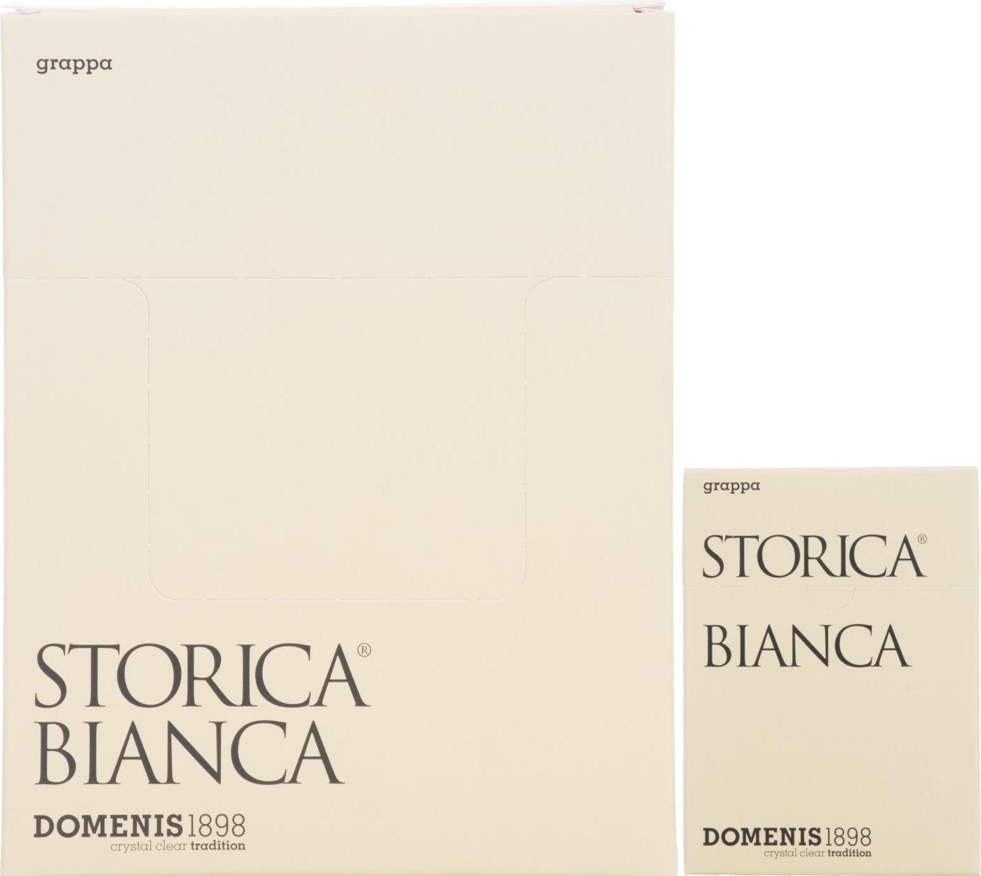 Domenis 1898 STORICA BIANCA Grappa 50% Vol. 10x10x0,005l in Giftbox