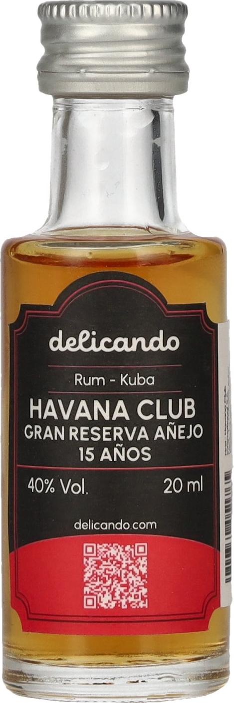 Havana Club Gran Reserva Añejo 15 Años 40% Vol. 0,02l