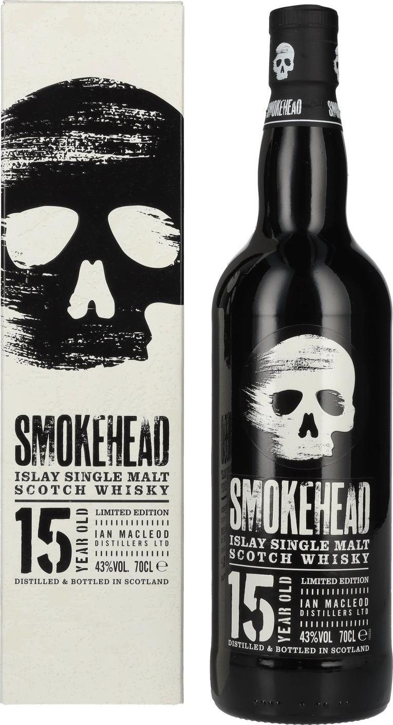 Smokehead 15 Years Old Islay Single Malt Whisky Limited Edition 43% Vol. 0,7l in Giftbox