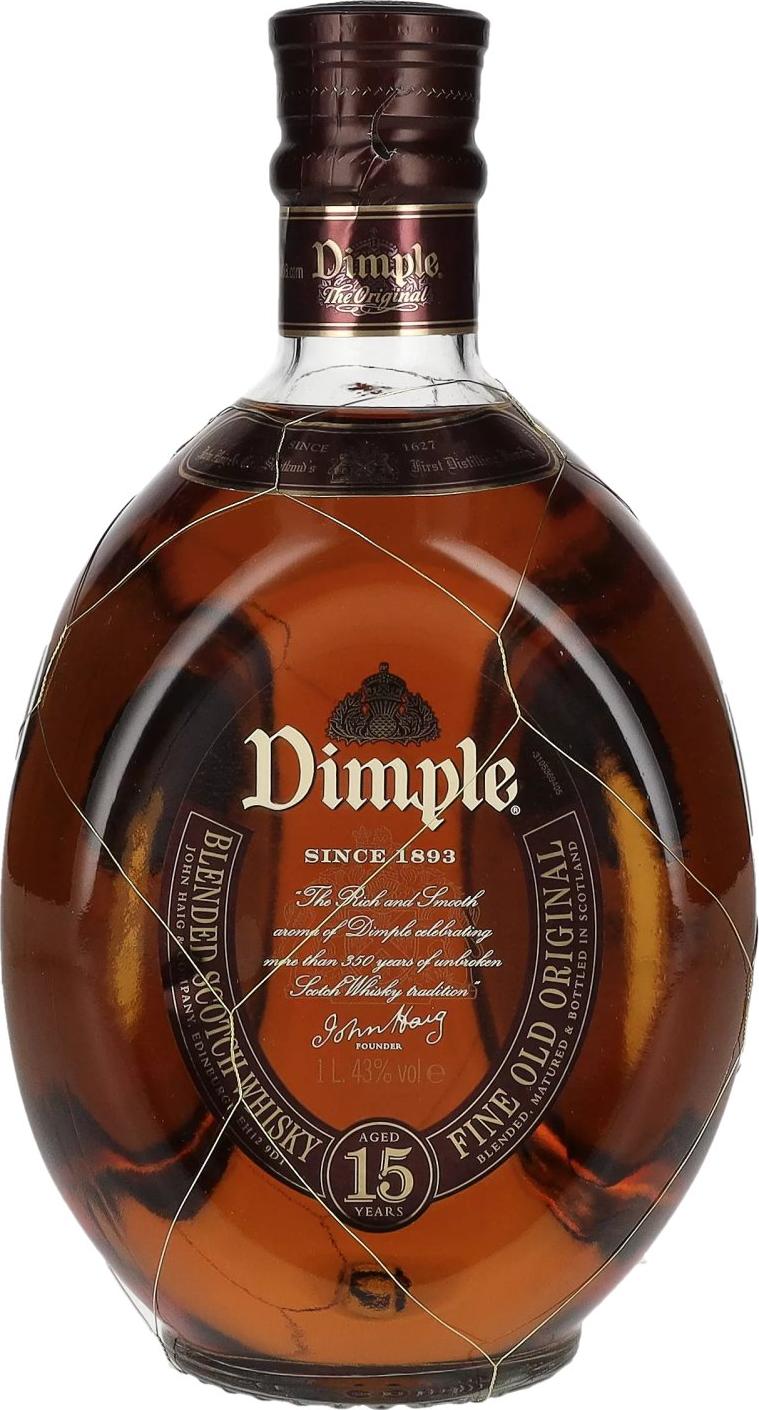 Dimple 15 Years Old Blended Scotch Whisky 43% Vol. 1l