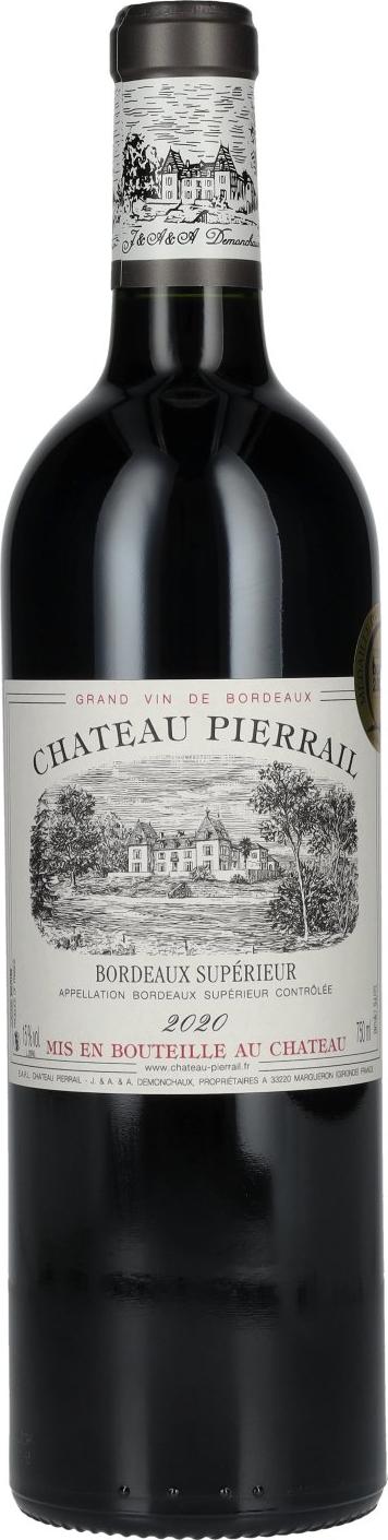 Chateau Pierrail Bordeaux Supérieur 2020 15% Vol. 0,75l