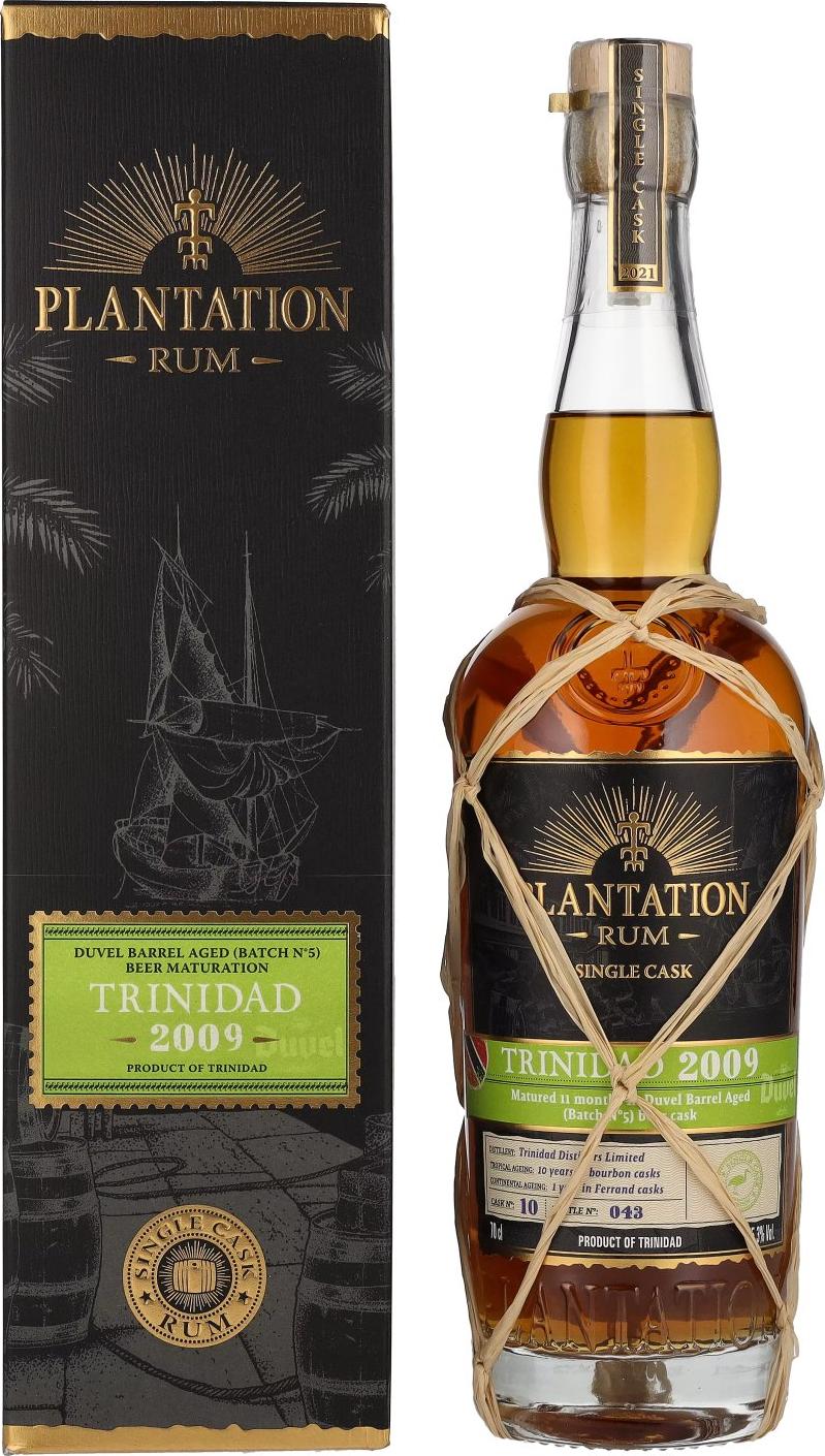 Plantation / Planteray TRINIDAD 2009 Beer Maturation Edition 2021 45,3% Vol. 0,7l in Giftbox
