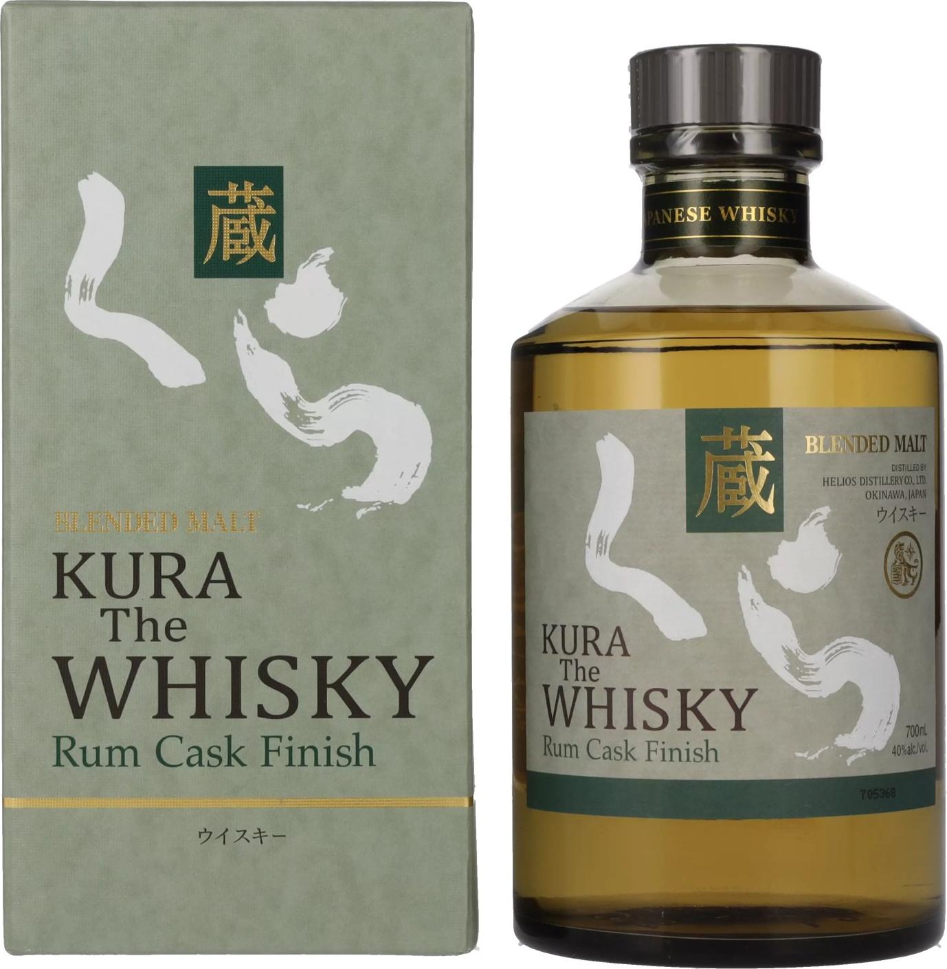 Kura Blended Malt Rum Cask Finish Whisky 40% Vol. 0,7l in Giftbox
